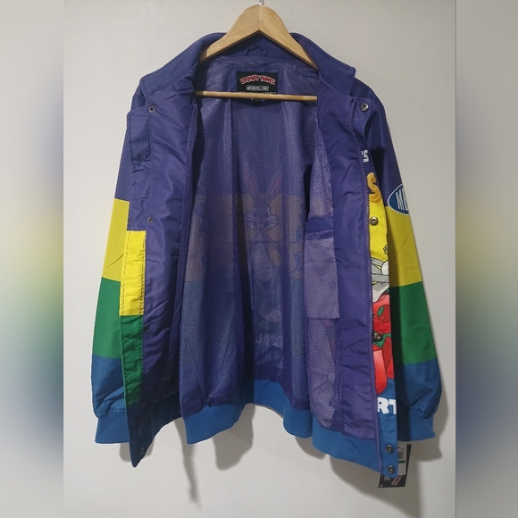 Looney Tunes × Members Only color Block Windbreaker Men's Size: L (NEW) - Picture 9 of 11